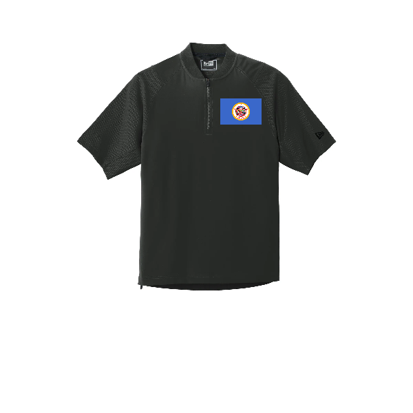 New Era Cage Short Sleeve 1/4-Zip Jacket. NEA600