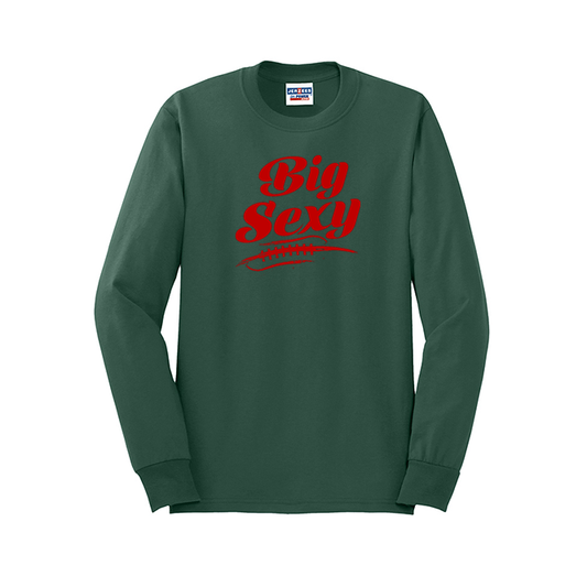 BIG SEXY (A) (Red) - Long Sleeve T-Shirt