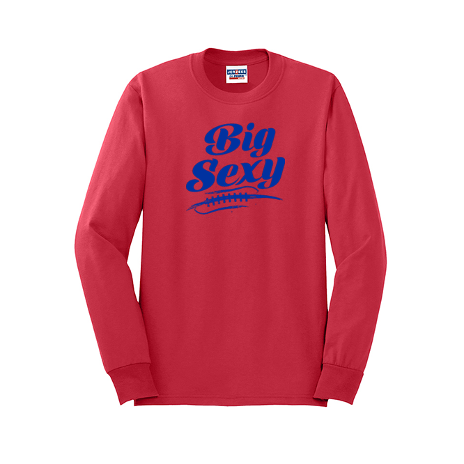 BIG SEXY (A) (Royal) - Long Sleeve T-Shirt