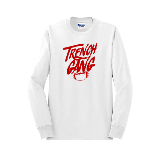 TRENCH GANG (Red) - Long Sleeve T-Shirt