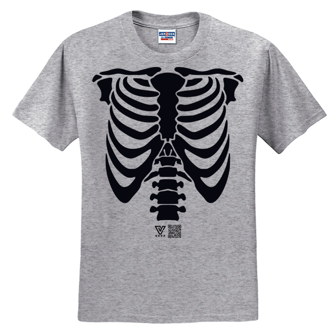 Rib Cage Graphic Tee (Black)