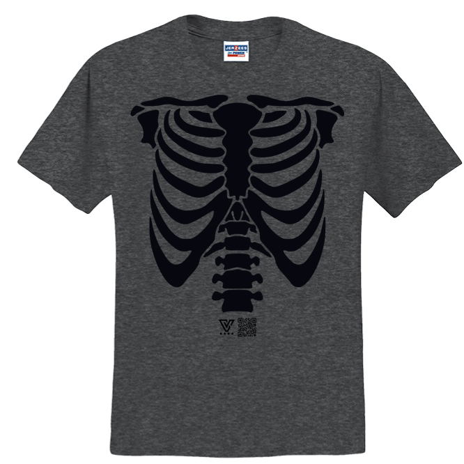 Rib Cage Graphic Tee (Black)