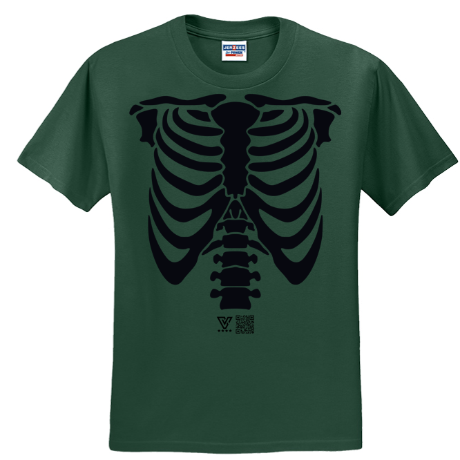 Rib Cage Graphic Tee (Black)