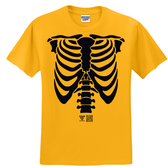 Rib Cage Graphic Tee (Black)