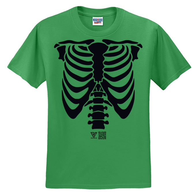 Rib Cage Graphic Tee (Black)
