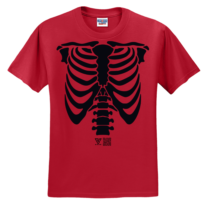 Rib Cage Graphic Tee (Black)