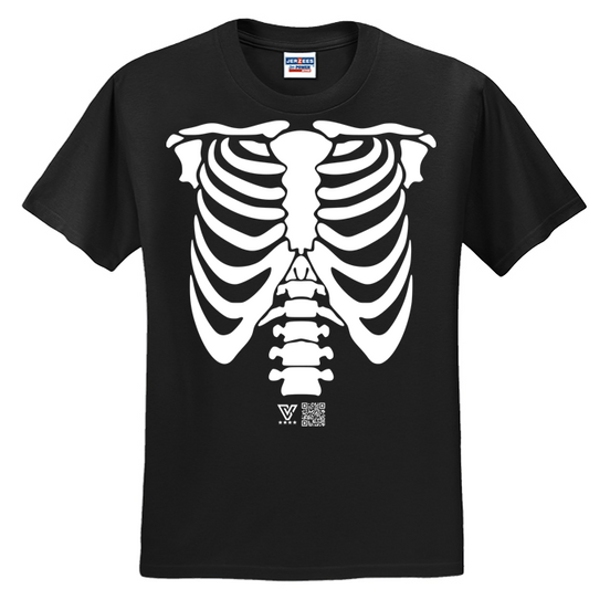 Rib Cage Graphic Tee (White)