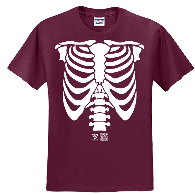Rib Cage Graphic Tee (White)