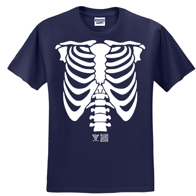 Rib Cage Graphic Tee (White)