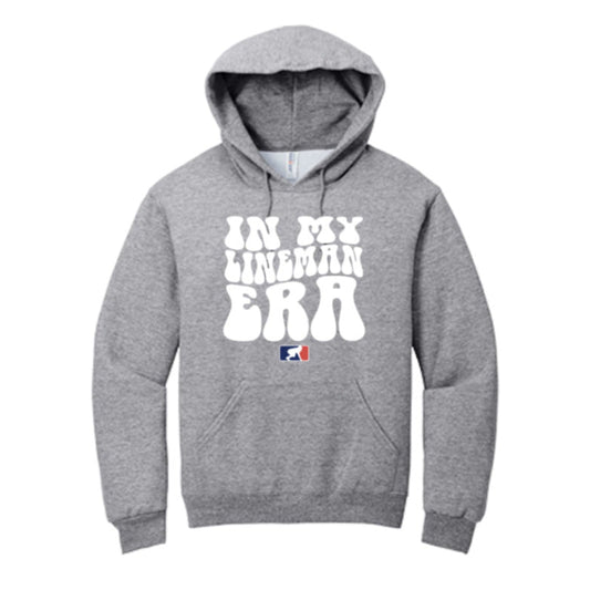 IN MY LINEMAN ERA (White) - Heavyweight Hoodie
