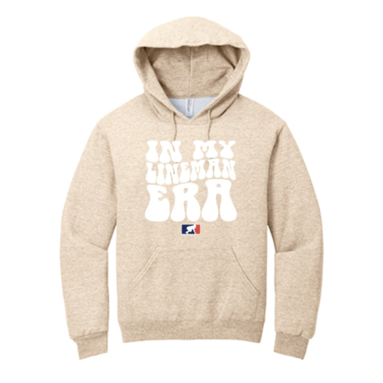 IN MY LINEMAN ERA (White) - Heavyweight Hoodie
