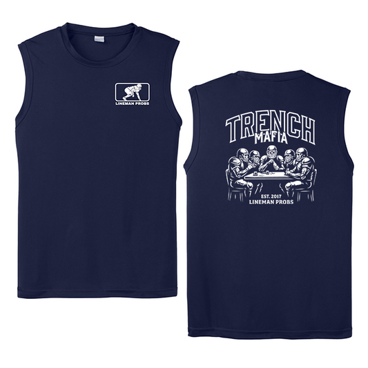 BIG BONED - TRENCH MAFIA (White) - Muscle T-Shirt