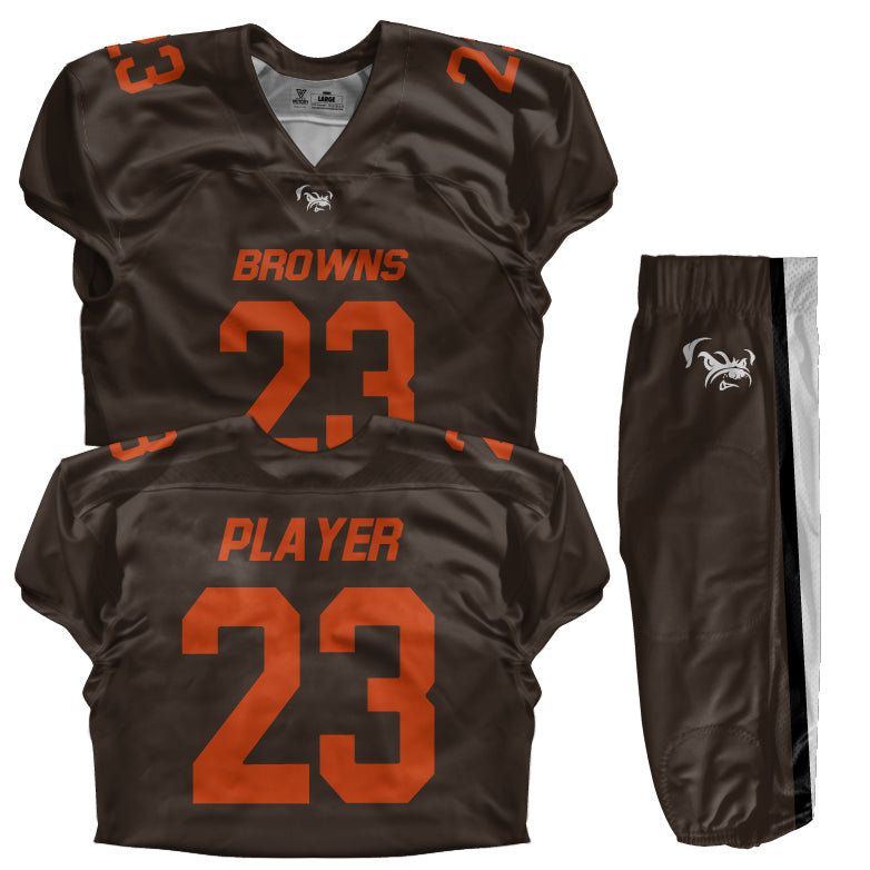 Custom Football Uniform (Youth) - Browns