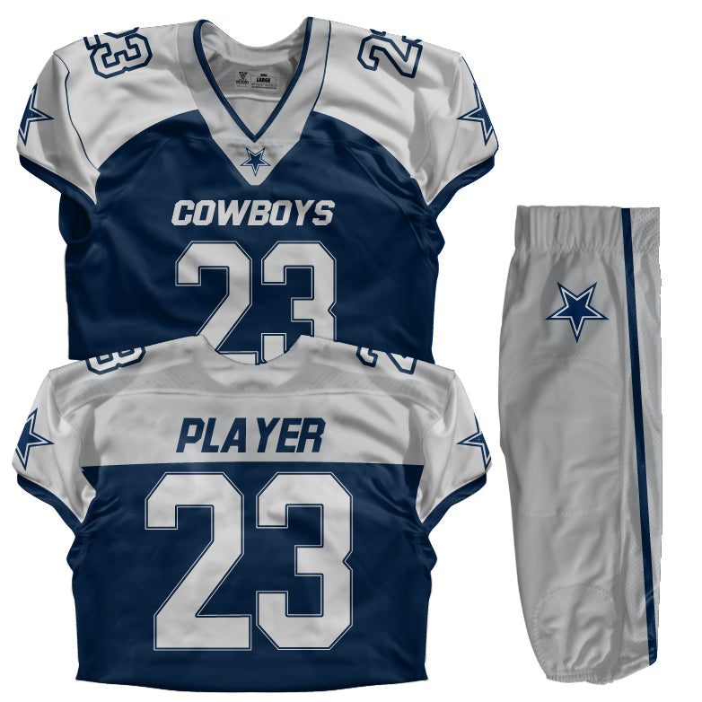 Custom Football Uniform (Youth) - Cowboys