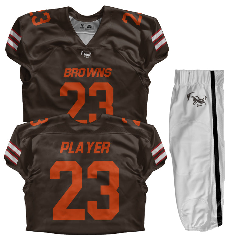 Custom Football Uniform (Youth) - Browns