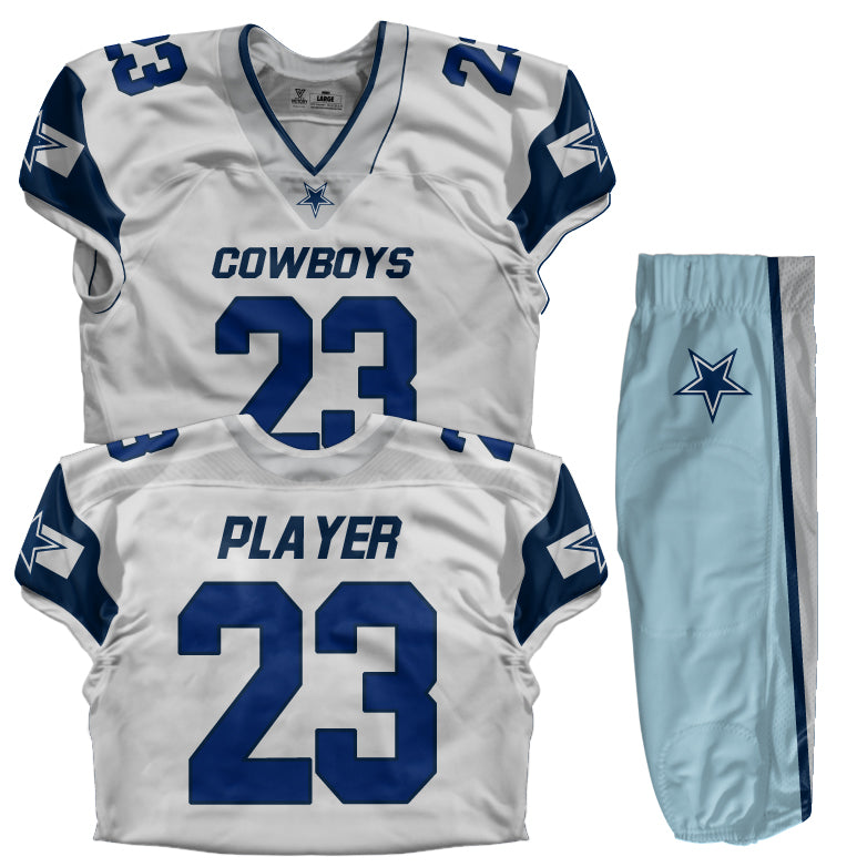 Custom Football Uniform (Youth) - Cowboys