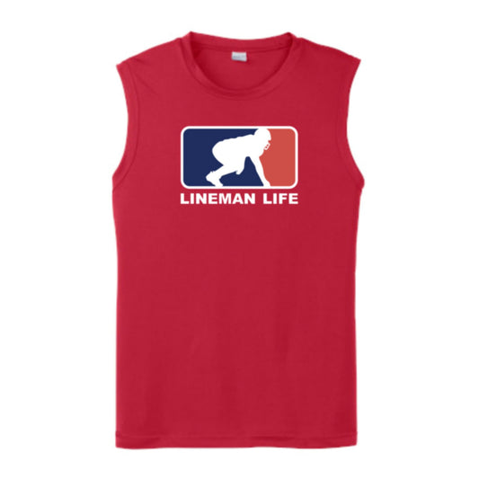 LINEMAN LIFE LOGO - Muscle T-Shirt