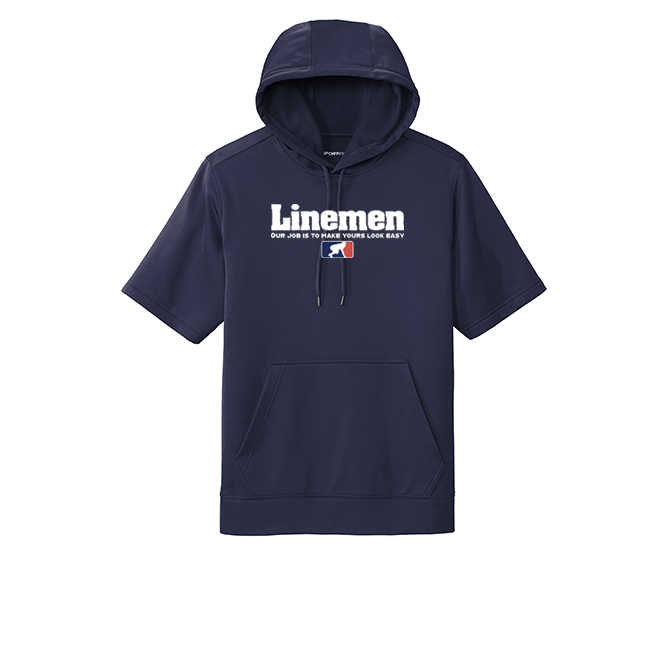 A LINEMANS JOB - Short Sleeve Hoodie