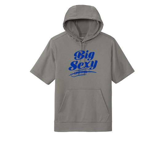 BIG SEXY (A) (Royal) - Short Sleeve Hoodie