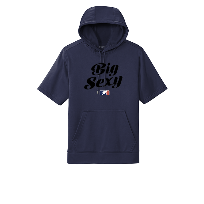 BIG SEXY (Black) - Short Sleeve Hoodie