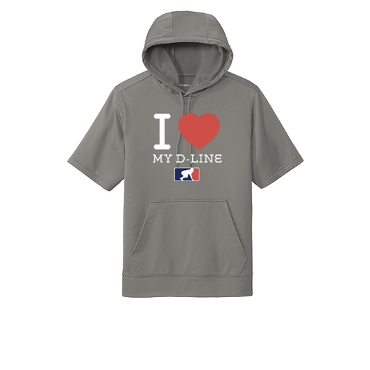 I <3 MY D-LINE - Short Sleeve Hoodie