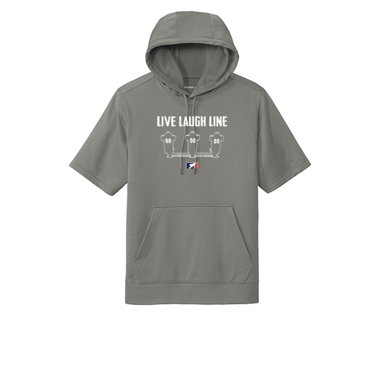 LIVE LAUGH LINE - Short Sleeve Hoodie