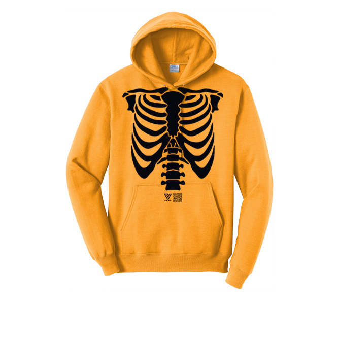 Rib Cage Graphic Hoodie (Black)