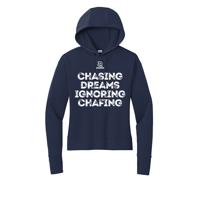 CHASING DREAMS (White) - Womens Flex Fleece Pullover Hoodie