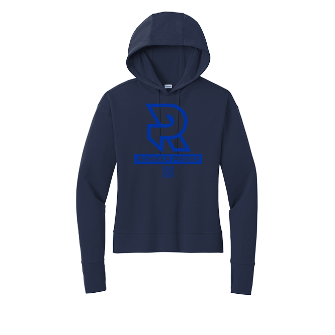LOGO (Royal) - Womens Flex Fleece Pullover Hoodie