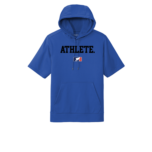 ATHLETE (Black) - Short Sleeve Hoodie
