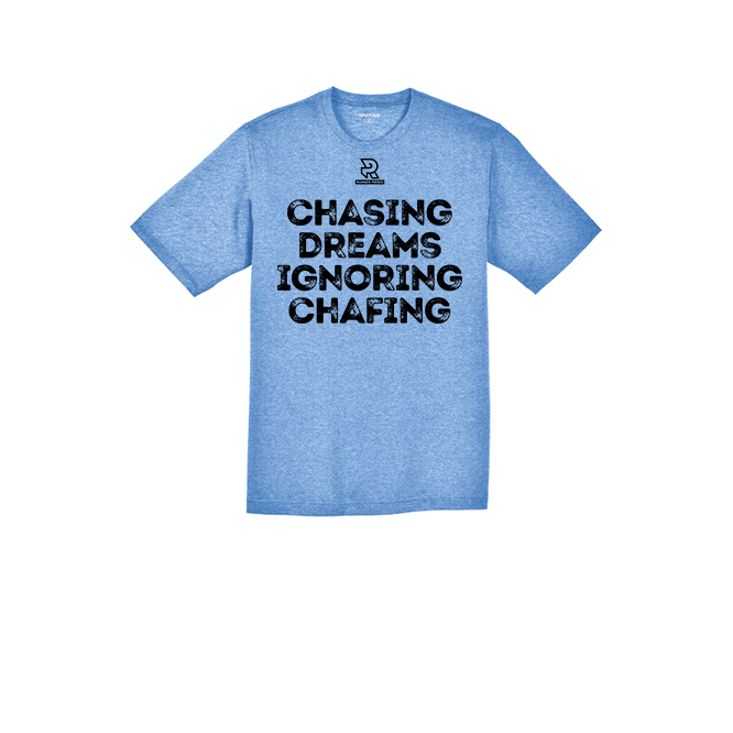 CHASING DREAMS IGNORING CHAFING (Black) - RacerMesh Short Sleeve Tee