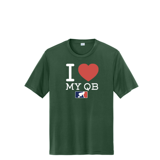 I <3 MY QB - Tall Performance Tee