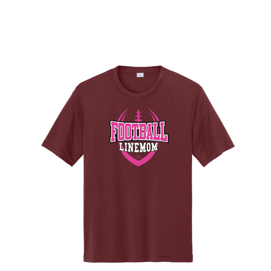 LINEMOM (Pink Logo) - Youth Performance Tee