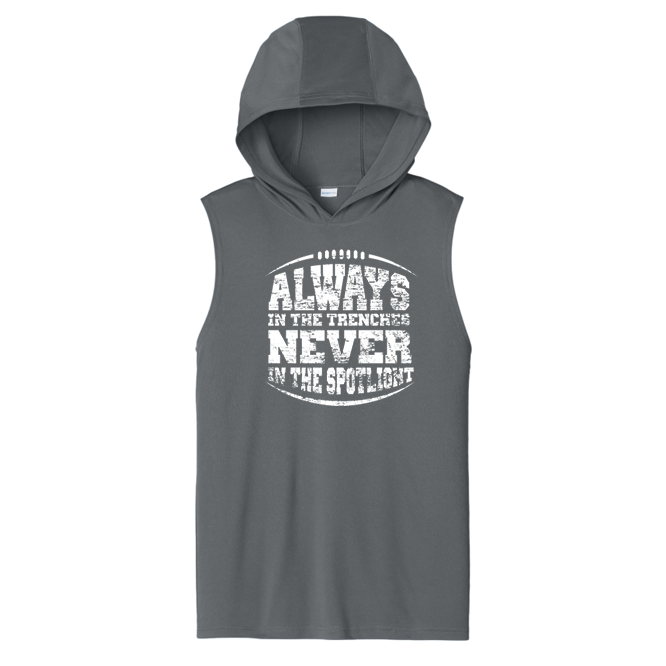 ALWAYS IN THE TRENCHES - Hooded Muscle Tee
