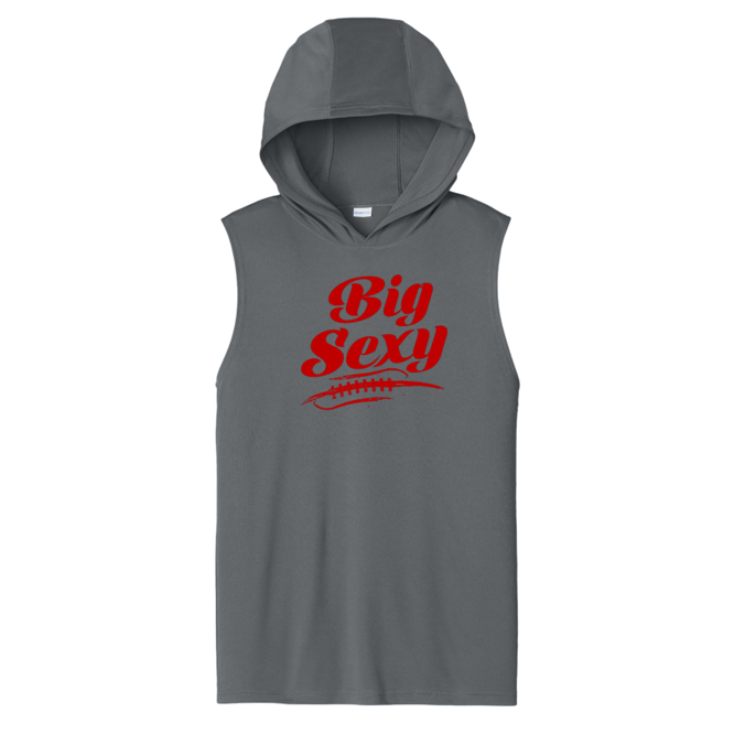 BIG SEXY (Red) (A) - Hooded Muscle Tee