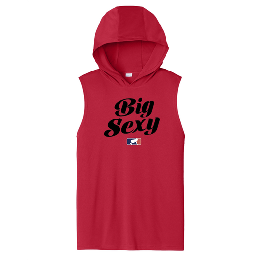 BIG SEXY (Black) - Hooded Muscle Tee