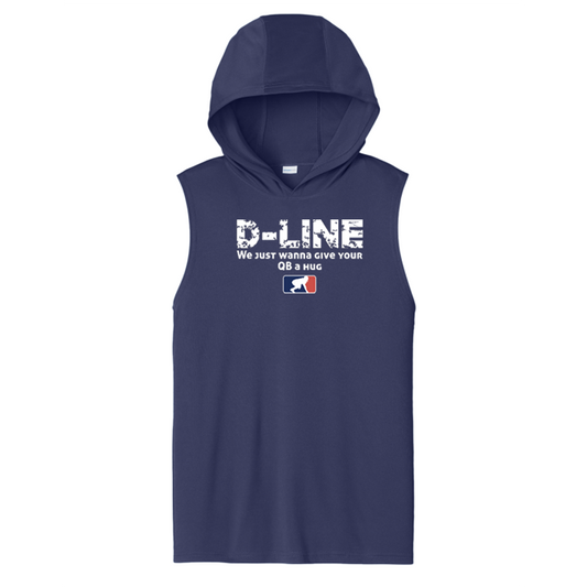 D-LINE HUGS - Hooded Muscle Tee