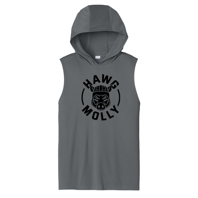 HAWG MOLLY (Black) - Hooded Muscle Tee