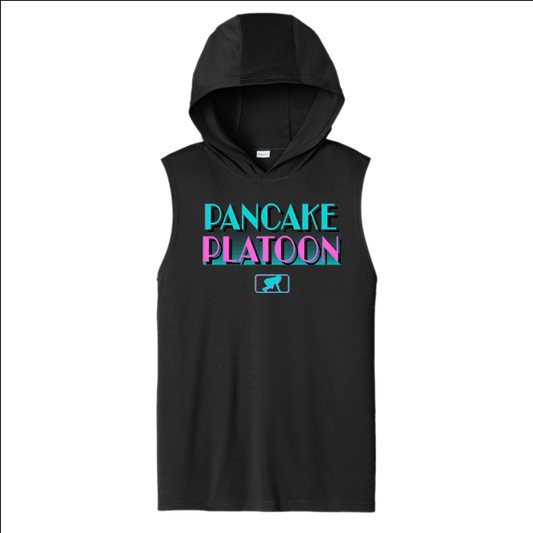 PANCAKE PLATOON (Vice) - Trench Vice Hooded Muscle T-Shirt