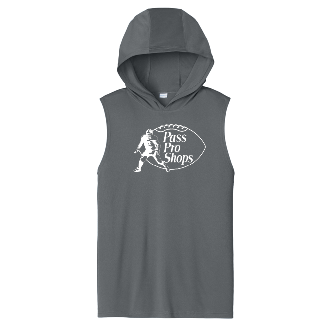 PASS PRO SHOPS (White) - Hooded Muscle Tee
