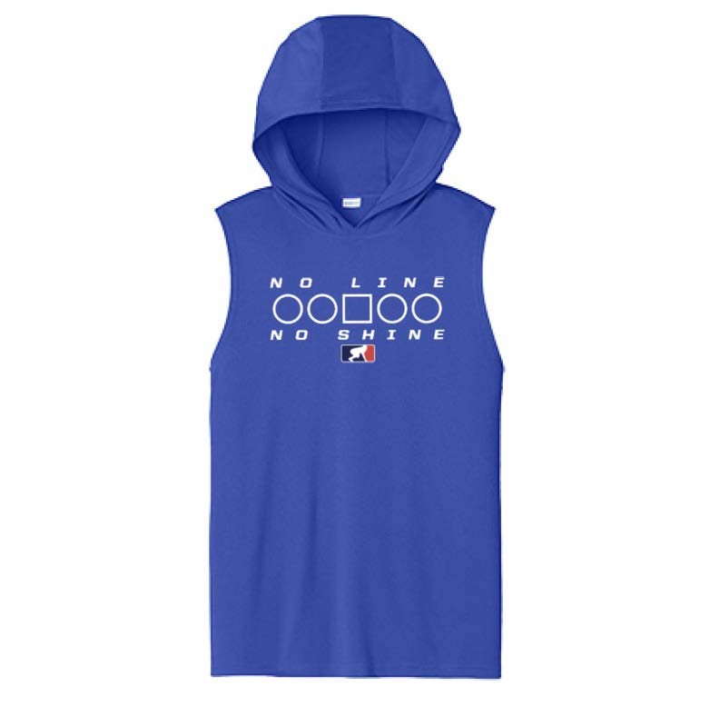 NO LINE NO SHINE TOO - Hooded Muscle Tee
