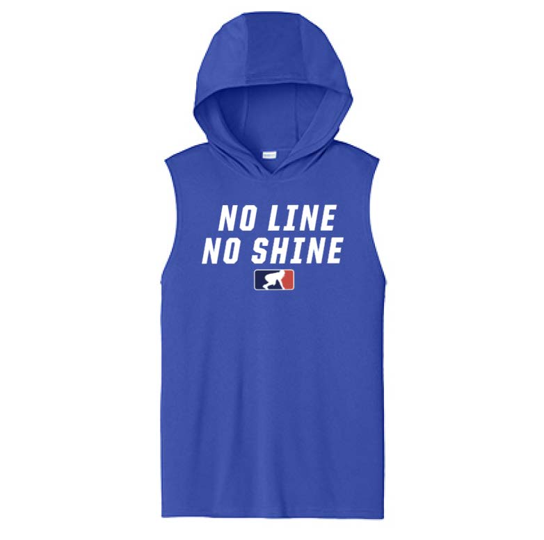 NO LINE NO SHINE - Hooded Muscle Tee