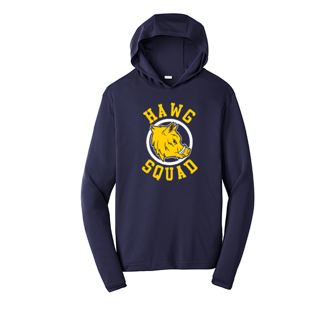 HAWG SQUAD - Hooded Long Sleeve Performance Tee