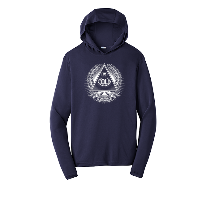 OLINEMINATI - Hooded Long Sleeve Performance Tee