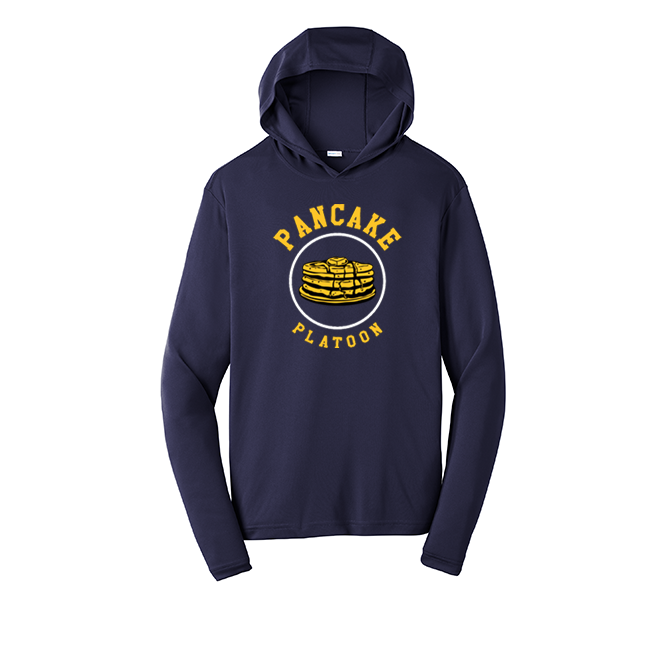 PANCAKE PLATOON - Hooded Long Sleeve Performance Tee