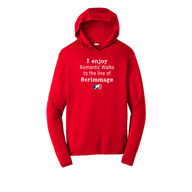 ROMANTIC WALKS - Hooded Long Sleeve Performance Tee
