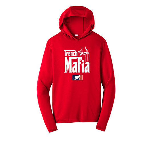 TRENCH MAFIA - Hooded Long Sleeve Performance Tee