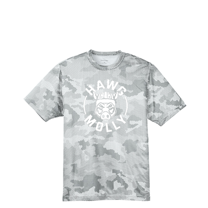 HAWG MOLLY (White) - Hex Camo Performance Tee