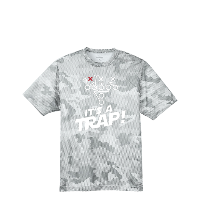 ITS A TRAP! (White) - Hex Camo Performance Tee