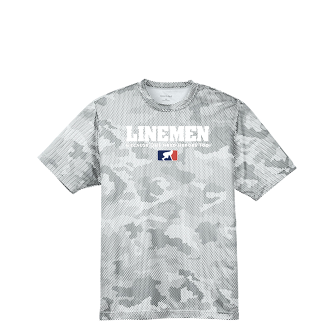 LINEMEN: QB HEROES - Hex Camo Performance Tee